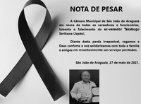 Nota de Pesar - Takatsugu Serikawa